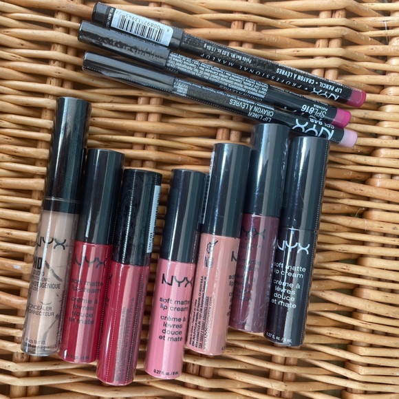 NYX Other - Lot of 10 NYX new soft matte lip cream (6), lip liner (3) and concealer (1) 💋💋
